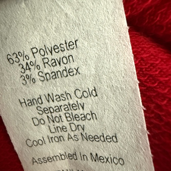 Red Open Bobeau Front Cardigan - Picture 7 of 7